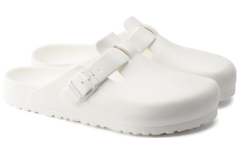 (WMNS) Birkenstock Boston Essentials EVA Narrow Fit 'White' 0127133 sold by KicksCrew