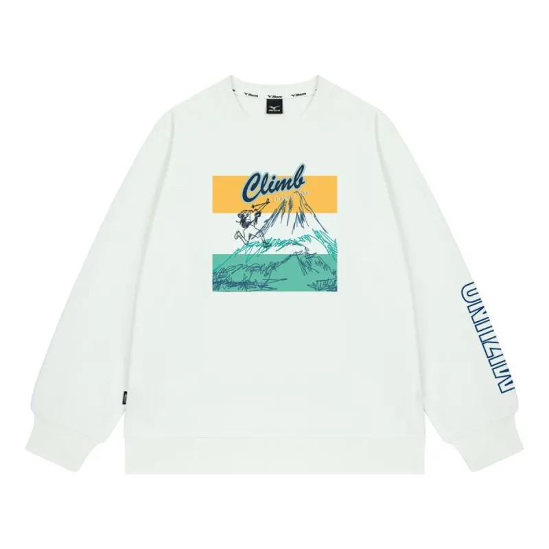 Mizuno Casual Graphic Sweater 'White' A2CA2A43 sold by KicksCrew