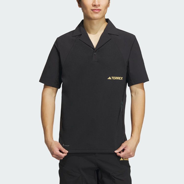 adidas Terrex Short Sleeve Polo Shirt 'Black' IC1971 sold by KicksCrew product image thumbnail 2