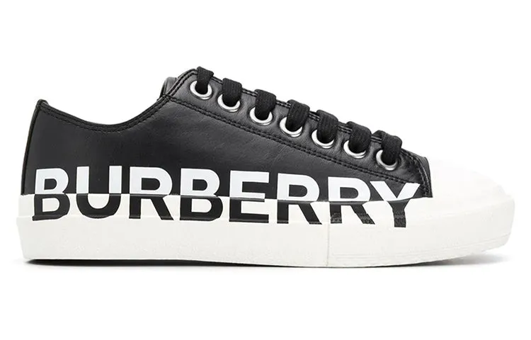 (WMNS) Burberry Logo Print Two Toned Sneakers 'Black Cotton White Sole' 80193261 sold by KicksCrew product image thumbnail 2