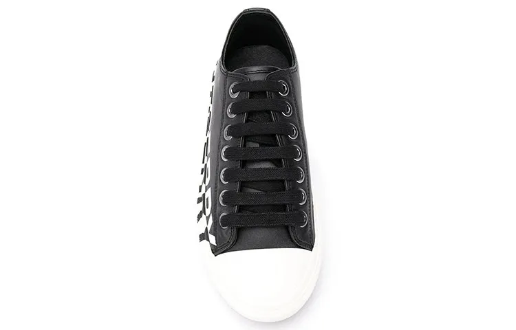 (WMNS) Burberry Logo Print Two Toned Sneakers 'Black Cotton White Sole' 80193261 sold by KicksCrew product image thumbnail 5