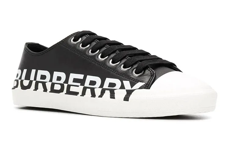 (WMNS) Burberry Logo Print Two Toned Sneakers 'Black Cotton White Sole' 80193261 sold by KicksCrew product image thumbnail 3