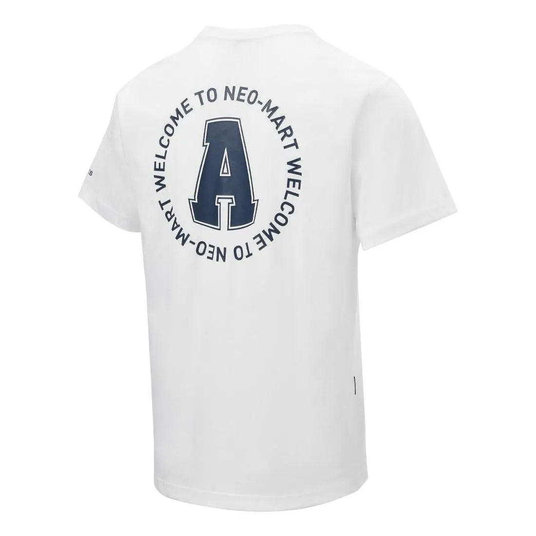 adidas Letter Printed T-Shirt 'White Navy' JD1430 sold by KicksCrew product image thumbnail 2