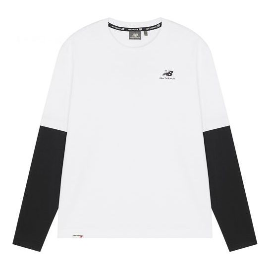 New Balance Classic Long Sleeve Tee 'White Black' 5DC16063-WT sold by KicksCrew