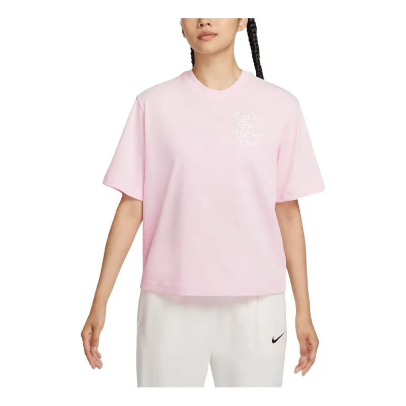 (WMNS) Nike Sportswear Boxy T-Shirt Asia Sizing 'Pink' HM4581-663 sold by KicksCrew