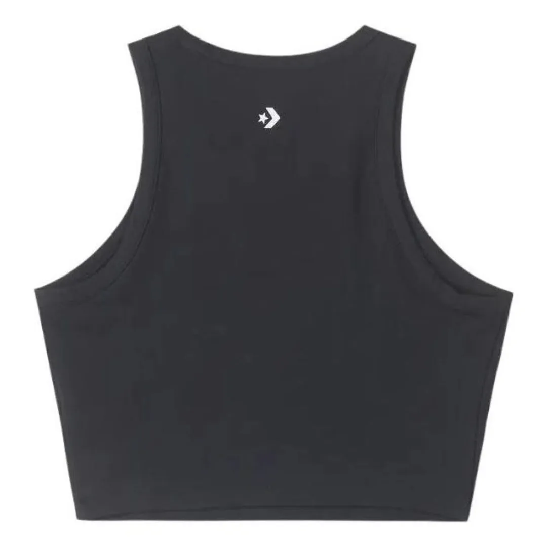 (WMNS) Converse Wordmark Knit Tank Top 'Black' 10026502-A01 sold by KicksCrew