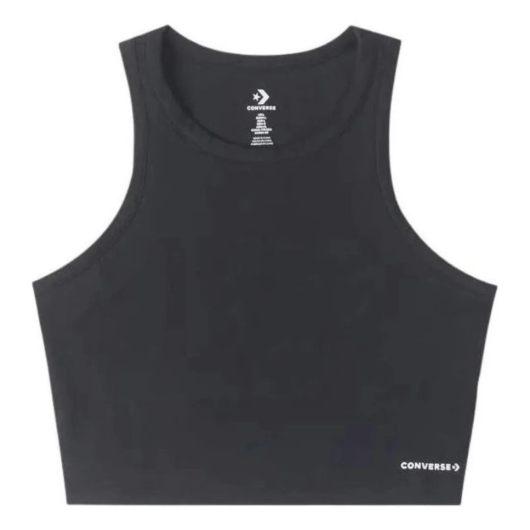 (WMNS) Converse Wordmark Knit Tank Top 'Black' 10026502-A01 sold by KicksCrew product image thumbnail 2