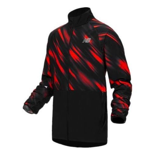 New Balance Silent Hunter Impact Training Jacket 'Black Red' MJ03206-BK sold by KicksCrew