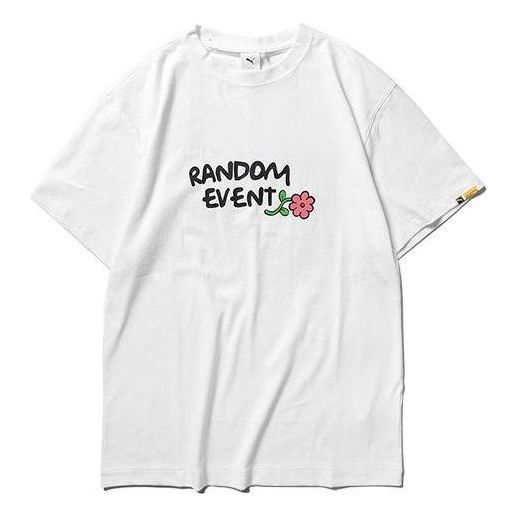 PUMA x Randomevent Casual T-Shirt 'White Black' 59666502 sold by KicksCrew