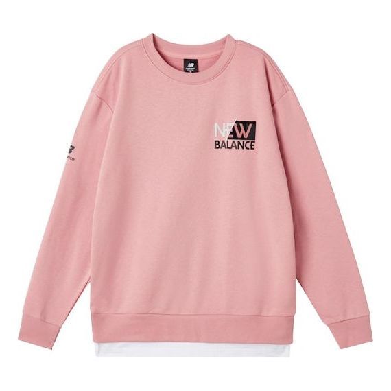 New Balance Casual Logo Sweatshirts 'Pink' AMT11314-CYK sold by KicksCrew