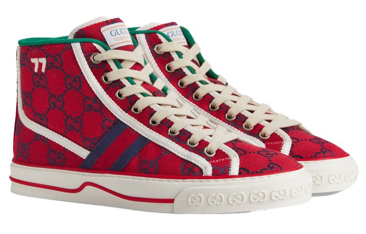 (WMNS) GUCCI Tennis 1977 High '520 Red' 661390-2UZL0-6497 sold by KicksCrew product image thumbnail 2