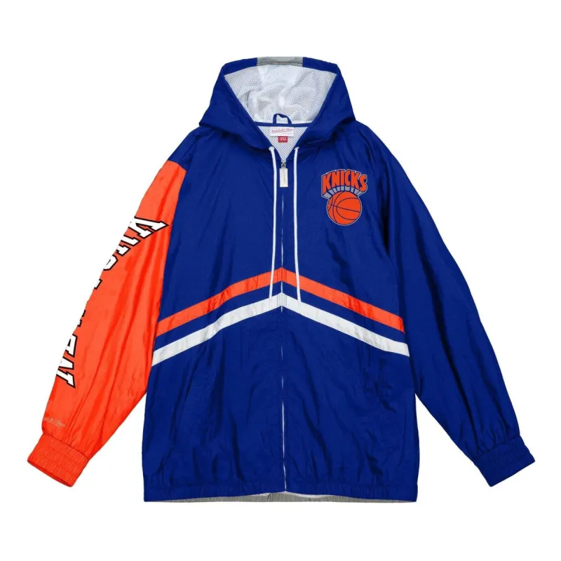 Mitchell & Ness x NBA New York Knicks Undeniable Full Zip Windbreaker Jacket 'Blue' OJZP3409-NYKYYPPPROYA sold by KicksCrew