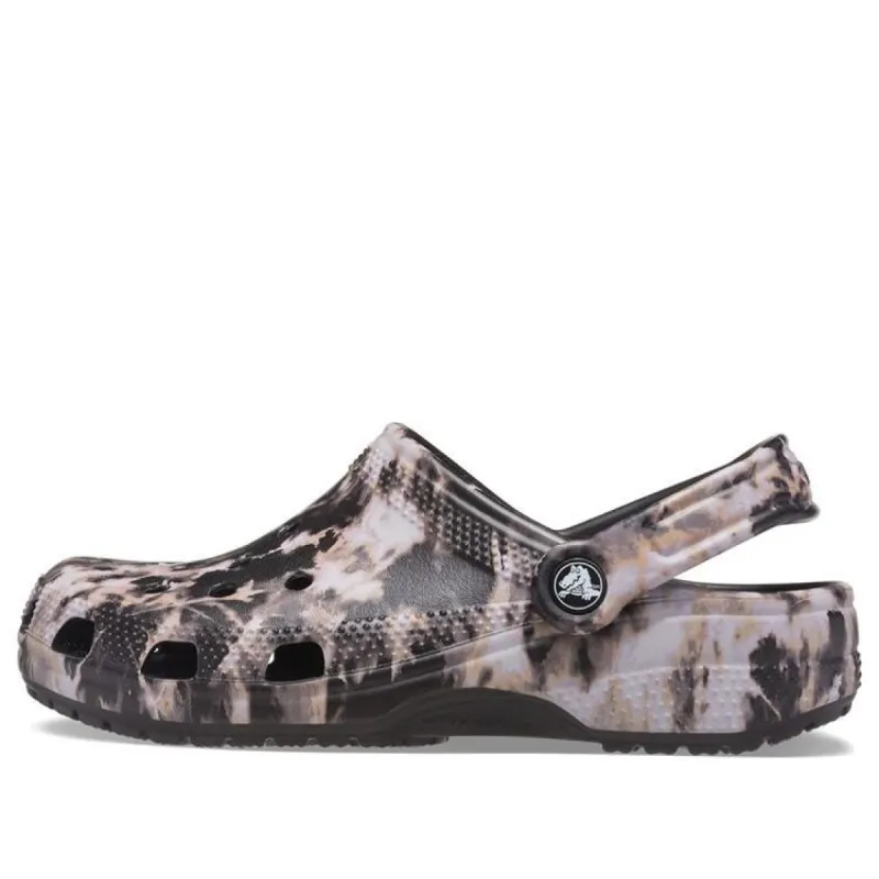 Crocs Classic Bleach Dye Clogs 'Black White' 207326-001 sold by KicksCrew
