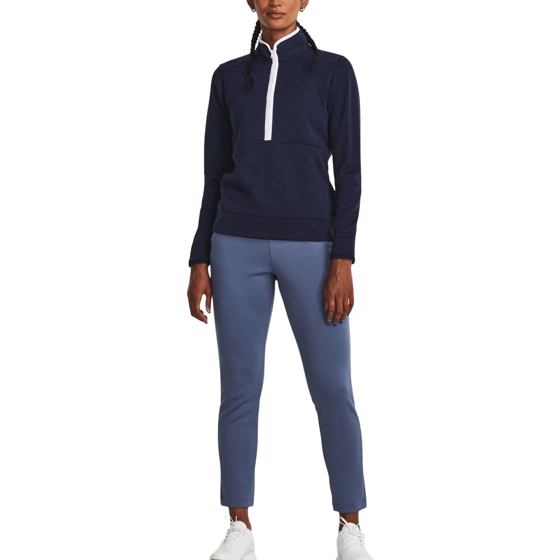 (WMNS) Under Armour Storm Sweater Fleece Half Zip Sweater Fleece 'Navy Blue' 1382923-410 sold by KicksCrew product image thumbnail 3