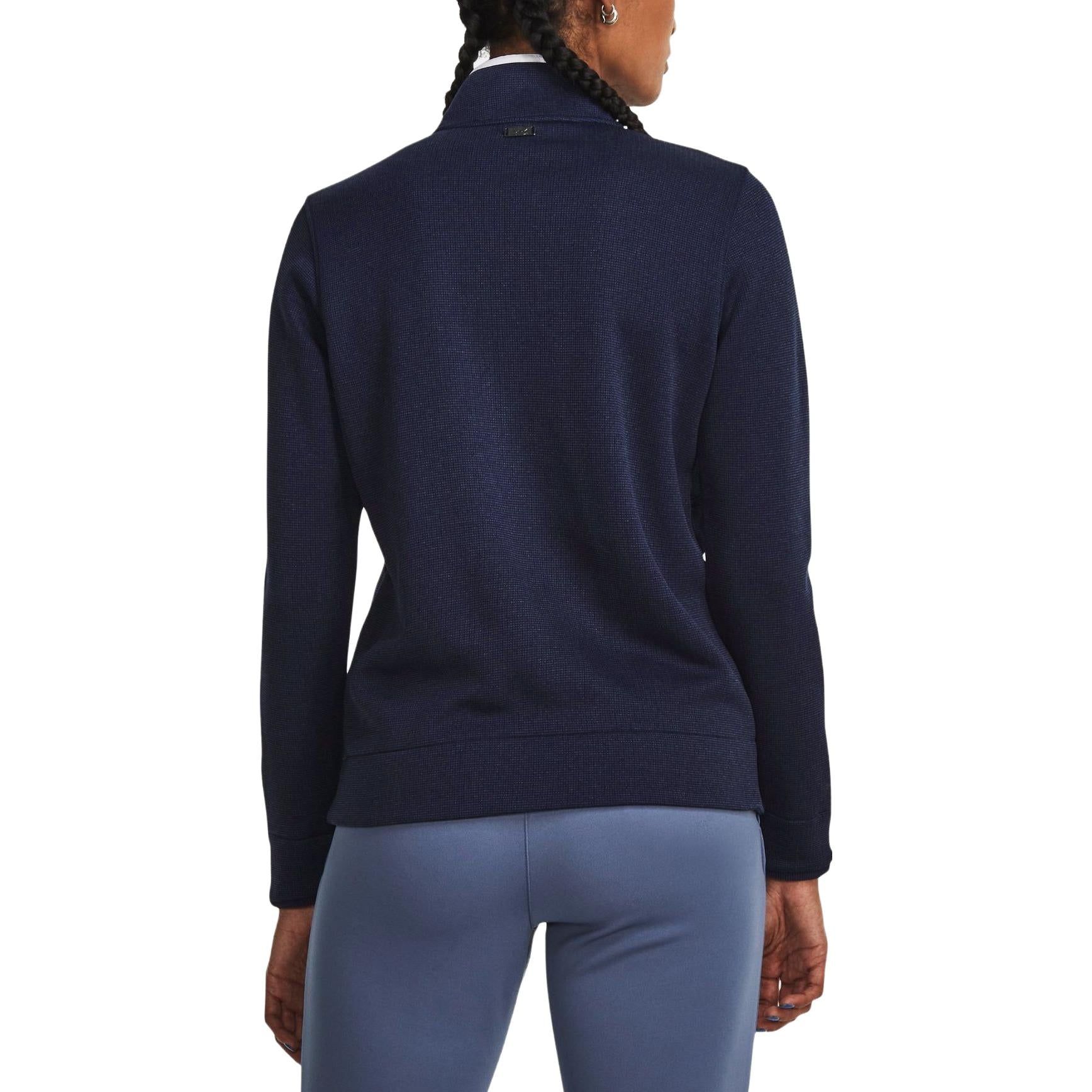 (WMNS) Under Armour Storm Sweater Fleece Half Zip Sweater Fleece 'Navy Blue' 1382923-410 sold by KicksCrew product image thumbnail 5