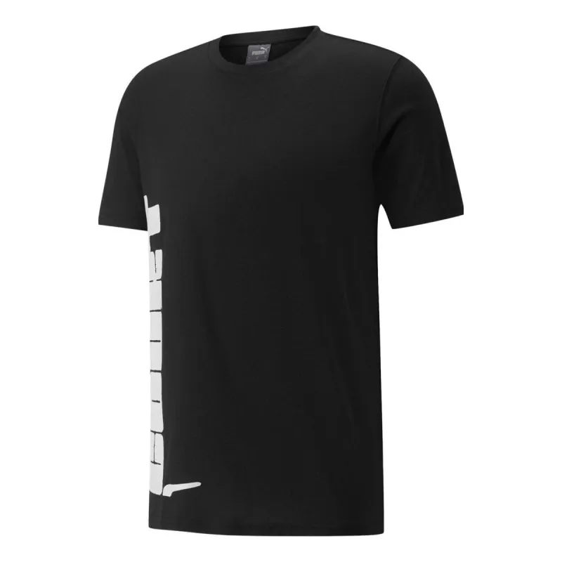 Puma All Tournament Basketball T-Shirt 'Black White' 532132-08 sold by KicksCrew