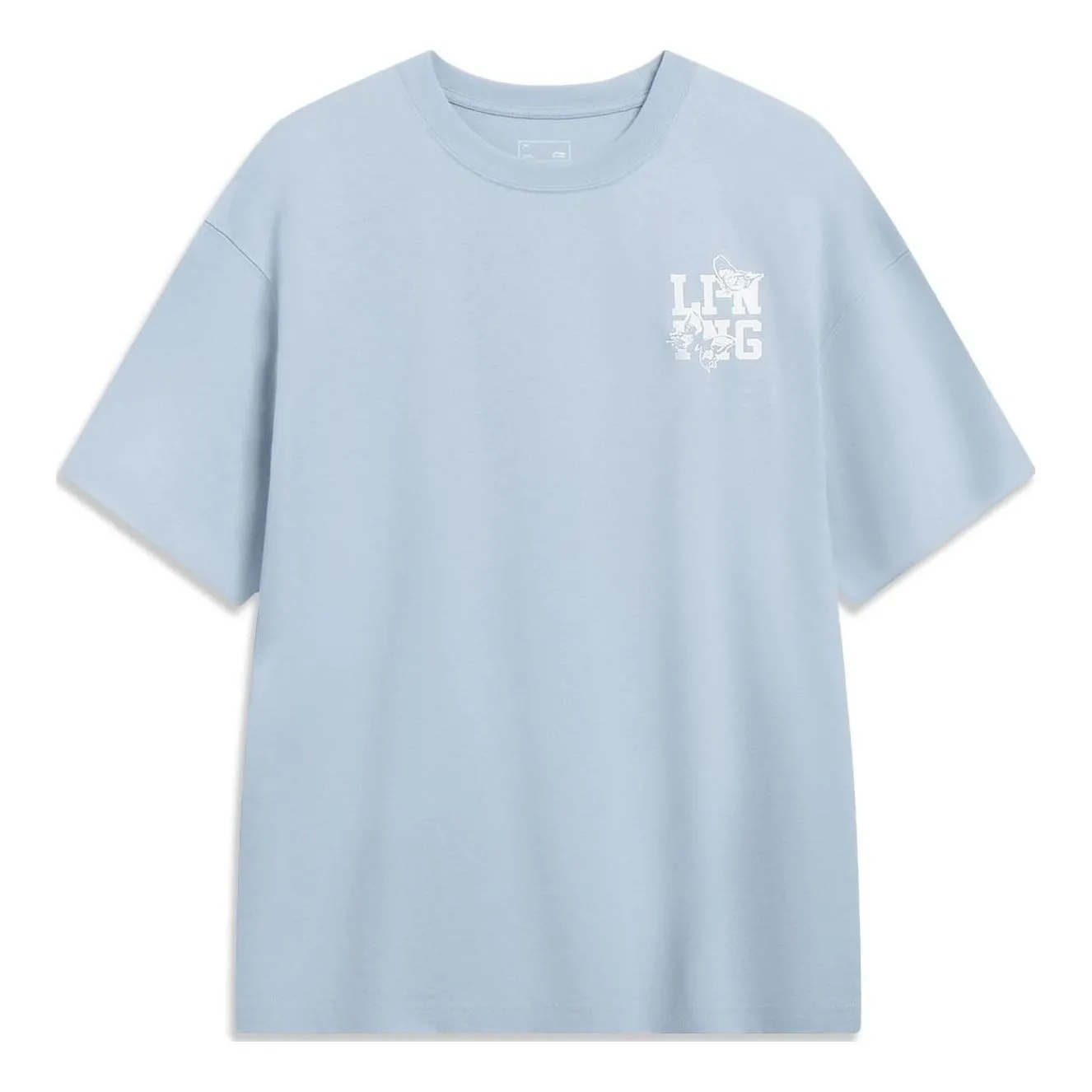 Li-Ning Chinese Culture Butterfly Graphic T-shirt 'Light Blue' AHST203-2 sold by KicksCrew