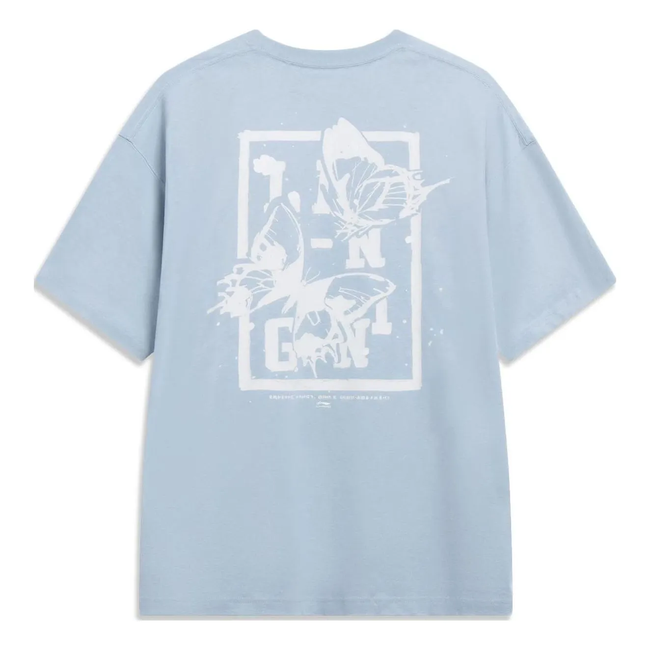 Li-Ning Chinese Culture Butterfly Graphic T-shirt 'Light Blue' AHST203-2 sold by KicksCrew product image thumbnail 2