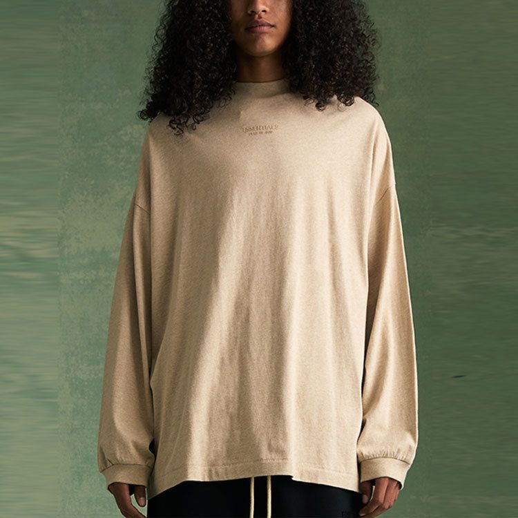Fear of God Essentials FW23 Long Sleeve Tee 'Gold Heather' 125BT232013F sold by KicksCrew product image thumbnail 3