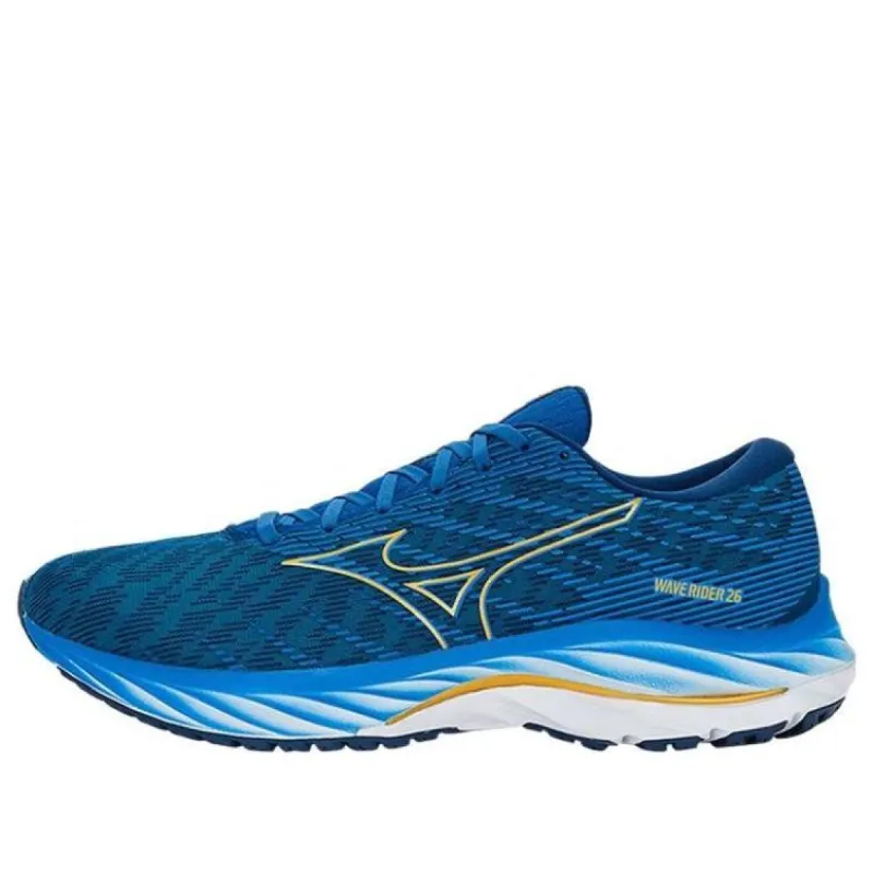 Mizuno Wave Rider 26 'Snorkel Blue Gold' J1GC220353 sold by KicksCrew