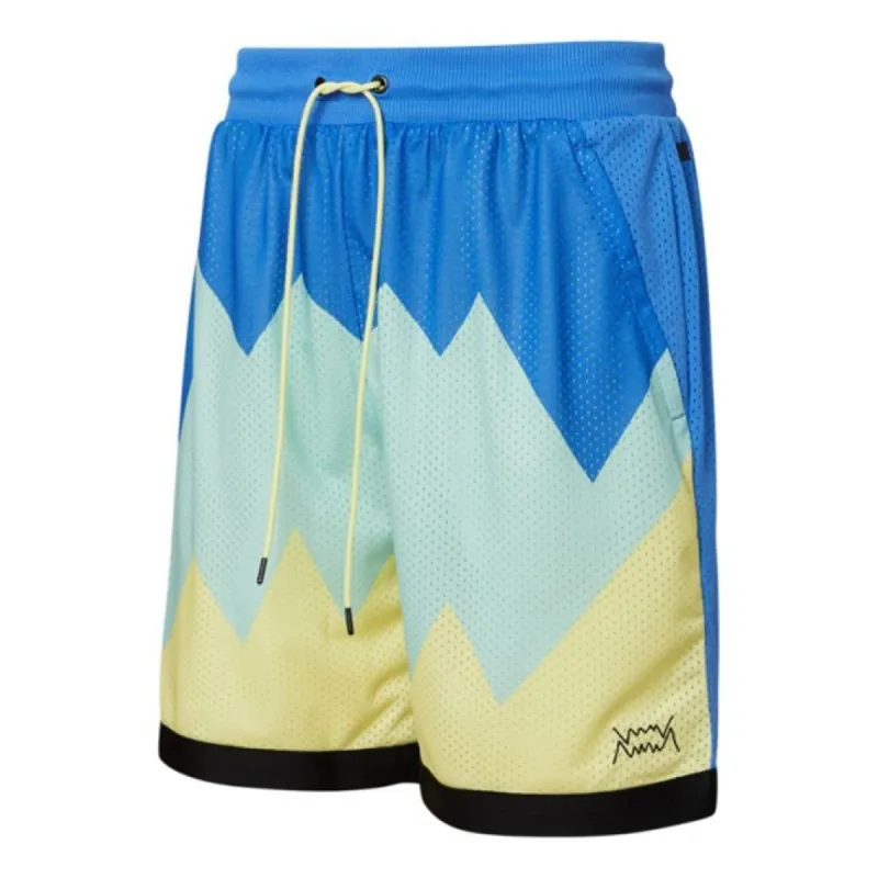 Puma Scholarship Basketball Shorts 'Blu Green Yellow' 532098-01 sold by KicksCrew