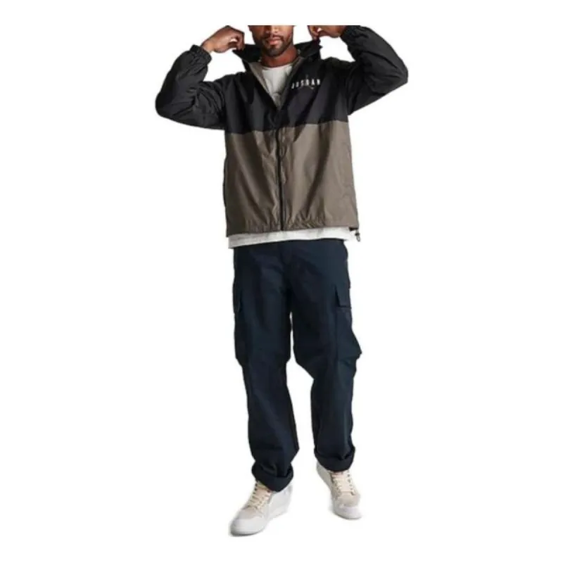 Air Jordan Essentials Woven Jacket 'Black Palomino' DV7650-010 sold by KicksCrew