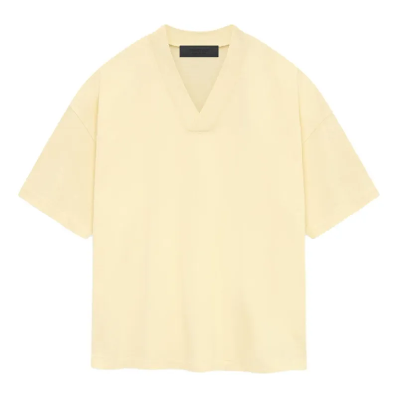 Fear of God Essentials SS24 V Neck T-Shirt 'Garden Yellow' 125SP244211F sold by KicksCrew