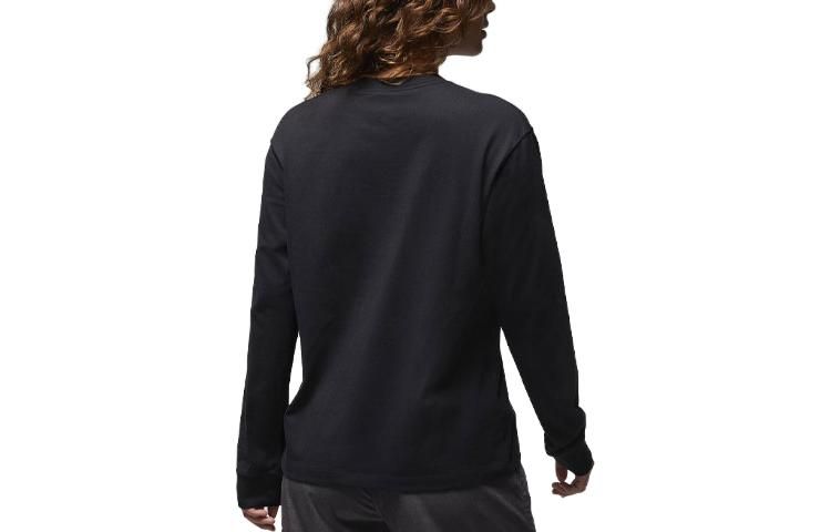(WMNS) Air Jordan Long-Sleeve Graphic T-Shirt 'Black Red' FD7205-010 sold by KicksCrew product image thumbnail 3