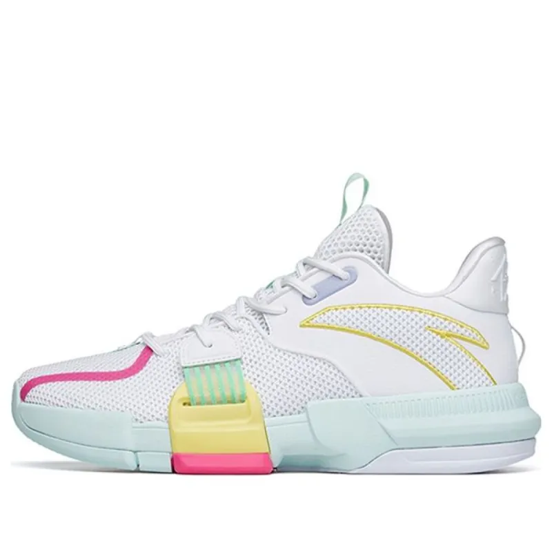 ANTA Light Crazy 1 Basketball Shoes 'White Green Pink' 112221618-4 sold by KicksCrew