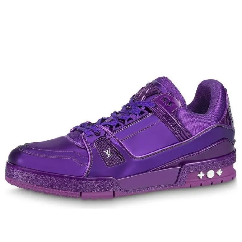 LOUIS VUITTON LV Trainer Sneakers 'Purple' 1AA46V sold by KicksCrew