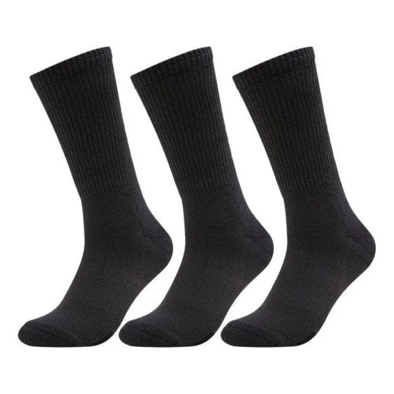 Puma Fleece Lined Long Sock 3 Pair 'Black' 100002546-001 sold by KicksCrew