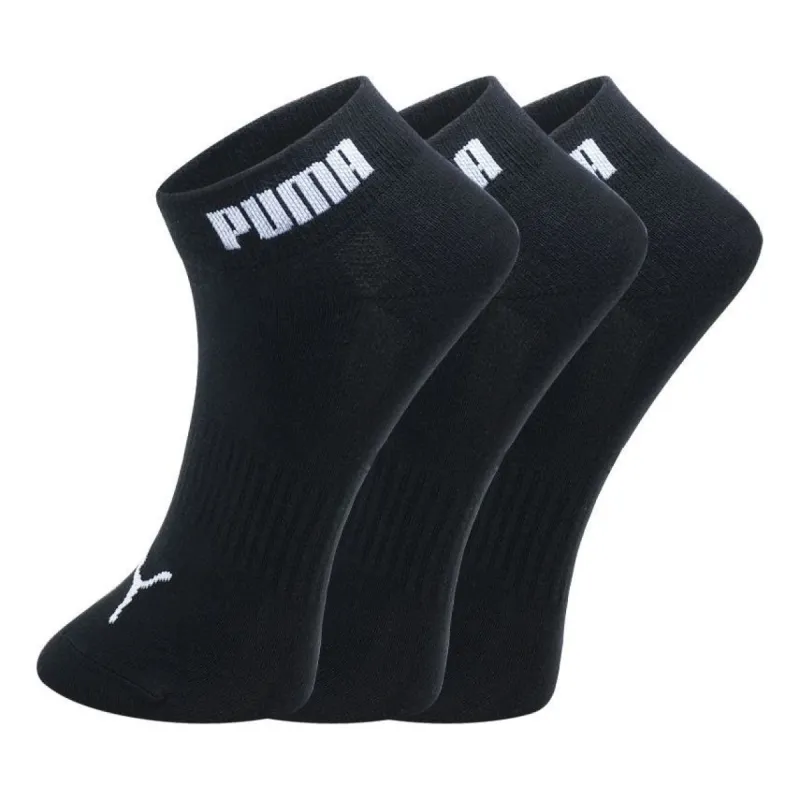 Puma Quarter Socks 3 pack 'Black White' 100002381-002 sold by KicksCrew