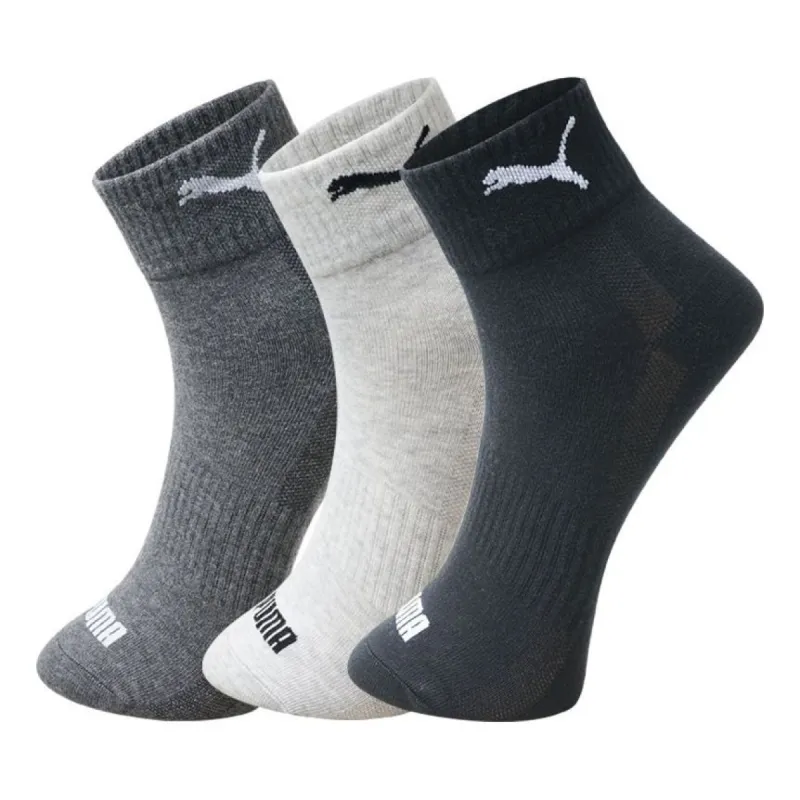 Puma Sneaker Socks 3 pack 'Black White Grey' 100002380-001 sold by KicksCrew