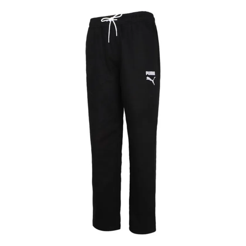 Puma Regular Track Pants 'Black White' 532040-01 sold by KicksCrew