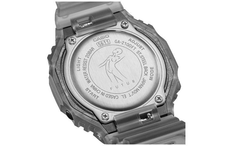 CASIO G-Shock Digital-Analog 'Transparent Black' GA-2100FT-8A sold by KicksCrew product image thumbnail 4