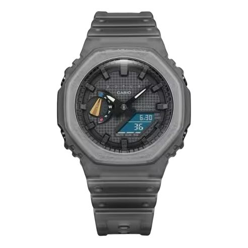CASIO G-Shock Digital-Analog 'Transparent Black' GA-2100FT-8A sold by KicksCrew
