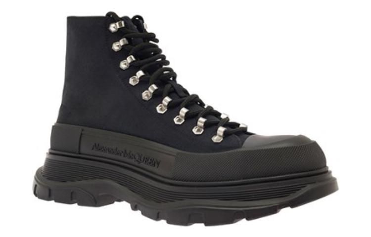 Alexander McQueen Trade Slick Black Lace-up Boots 'Black' 735816W4VV11081 sold by KicksCrew product image thumbnail 2