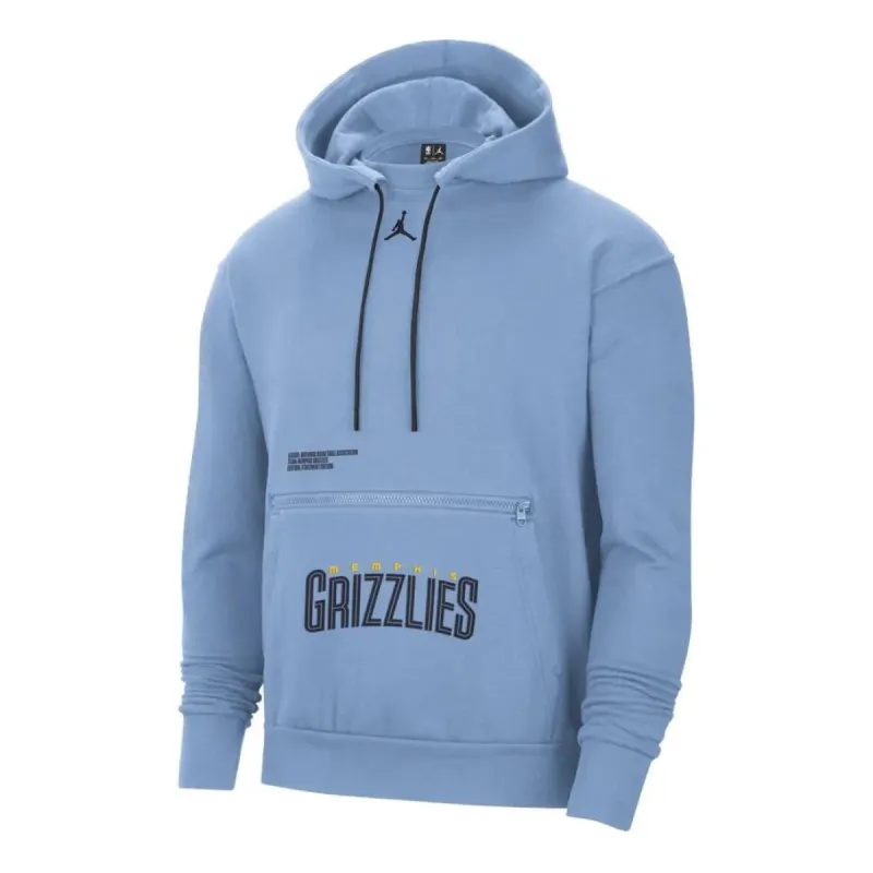 Air Jordan Memphis Grizzlies Courtside Statement Edition NBA Fleece Pullover Hoodie 'Light Blue' FB1995-422 sold by KicksCrew