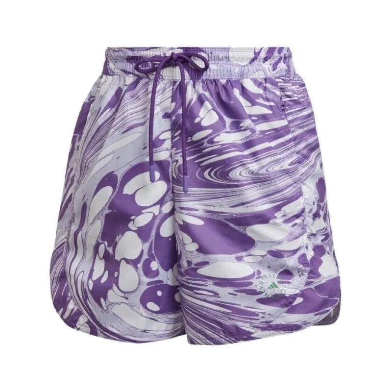 (WMNS) adidas by Stella McCartney TruePurpose Printed training shorts 'Purple White' HG6883 sold by KicksCrew