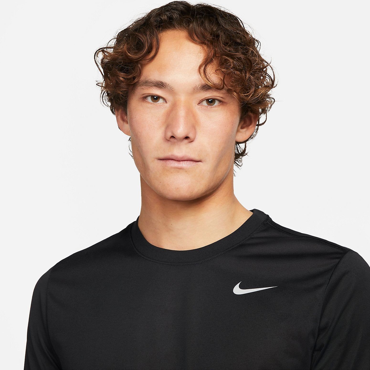 ★Nike★ Dry Fit Fitness T-Shirt M Black Matte Silver DX0990 Nike Dry FiT FiTness T shirT M Black MaTTe Silver Dx0990 010