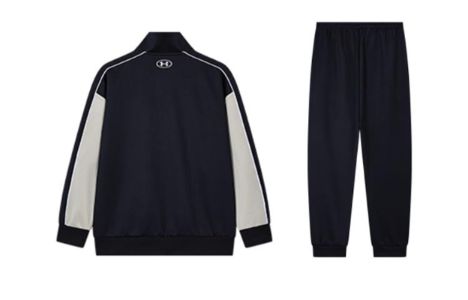 (GS) Under Armour Classic Sport Jacket And Joggers 'Black Grey' 233103660 sold by KicksCrew
