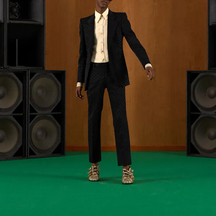 Gucci GG Cotton Viscose Formal Pant 'Black' 698749-ZAHMD-1000 sold by KicksCrew product image thumbnail 2