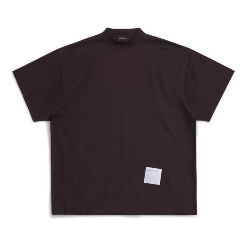 Balenciaga Sample Sticker T-Shirt Oversized 'Black' 739028TPVN41270 sold by KicksCrew