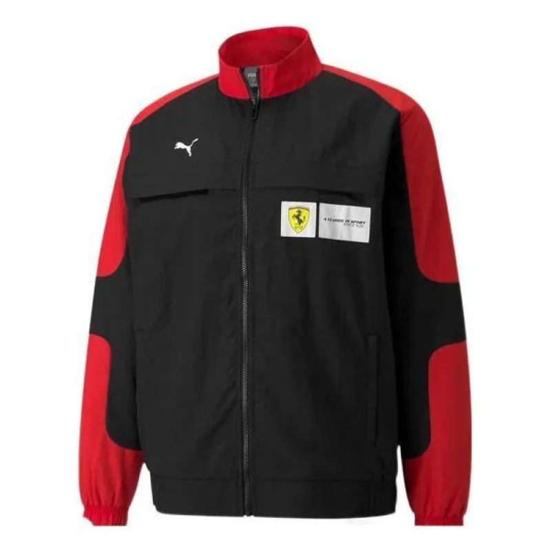 Puma Ferrari Race Statement Woven Jacket 'Black Red White' 531644-02 sold by KicksCrew