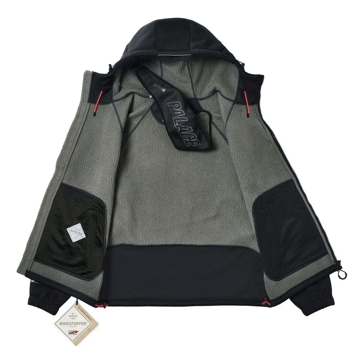 Palace GORE-TEX Windstopper Jacket 'Black' P26JK020 sold by KicksCrew product image thumbnail 3