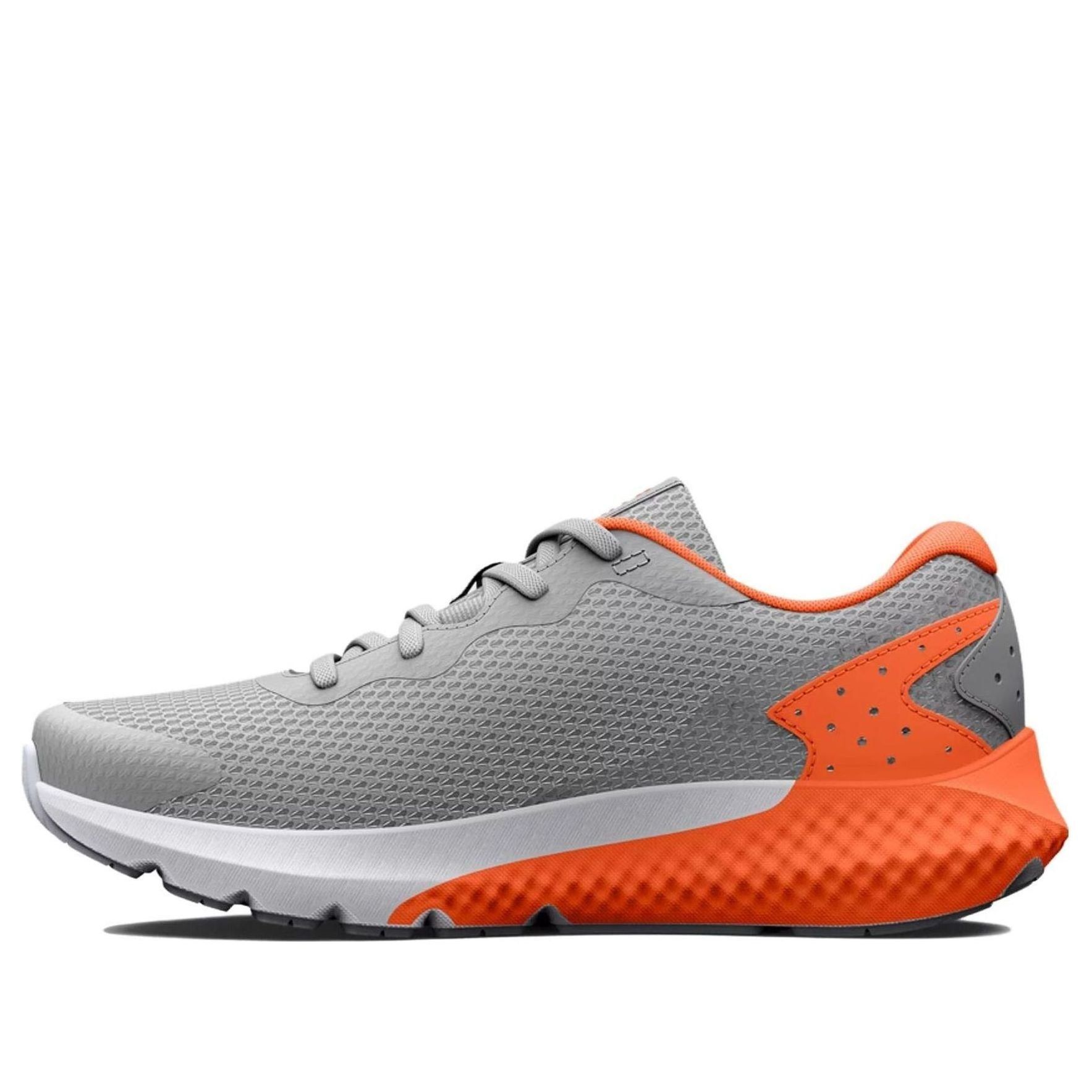 (PS) Under Armour Charged Rogue 3 'Grey Orange Blast' 3024982-103 sold by KicksCrew