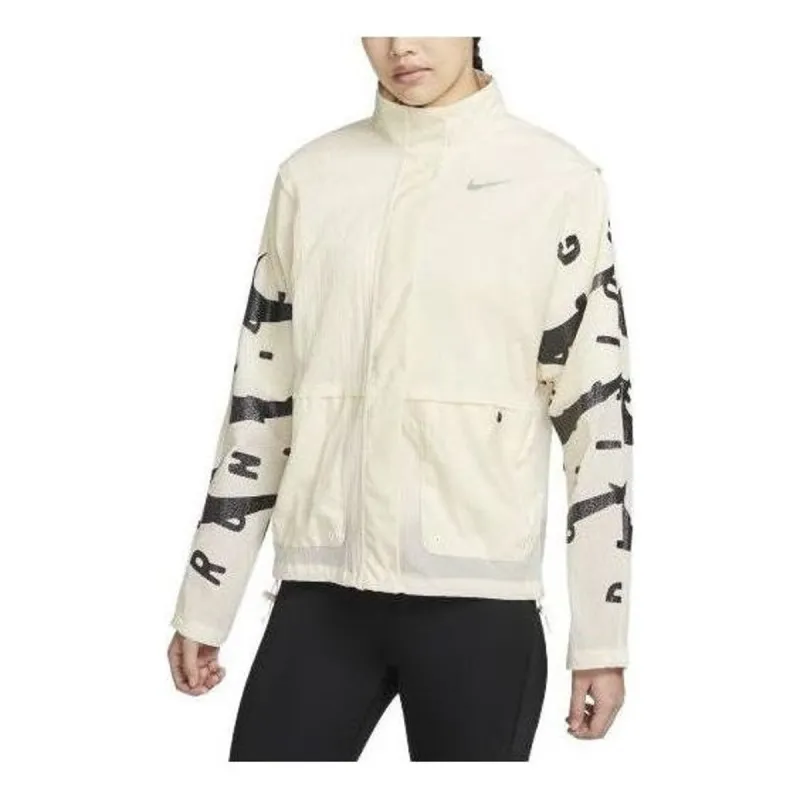 (WMNS) Nike Therma-Fit Run Division Jacket 'White Black' DX0326-113 sold by KicksCrew