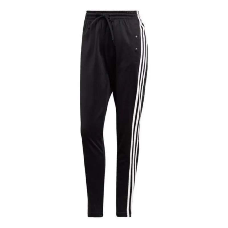 (WMNS) adidas ID 3-Stripes Snap Pants 'Black White' DZ8660 sold by KicksCrew