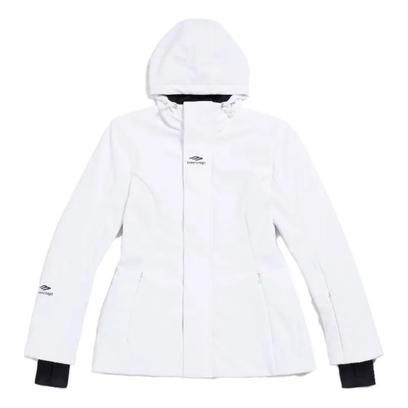 (WMNS) Balenciaga 3b Sports Icon Ski Hourglass Parka 'White' 773998TPQ379000 sold by KicksCrew