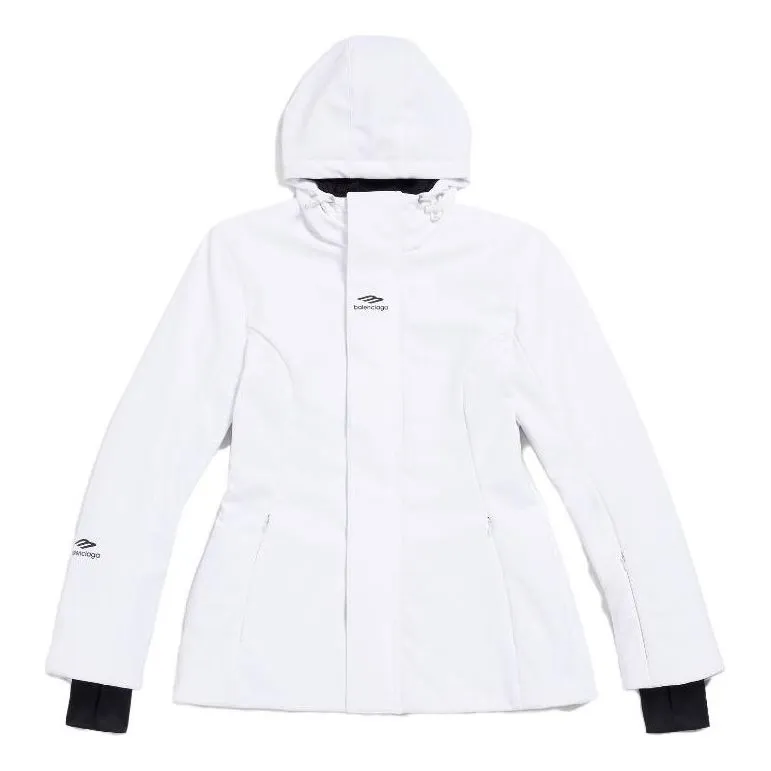 (WMNS) Balenciaga 3b Sports Icon Ski Hourglass Parka 'White' 773998TPQ379000 sold by KicksCrew